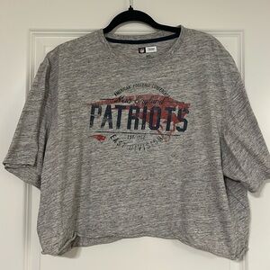 New England Patriots Cropped Shirt
